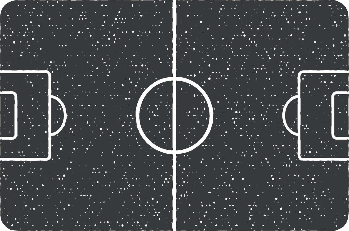 futebol campo vetor ícone ilustração com carimbo efeito
