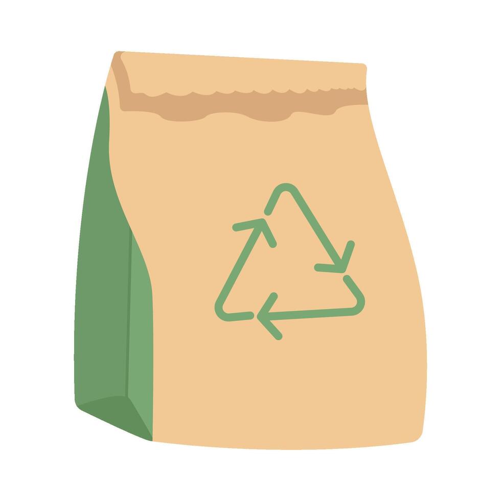 papel embalagem reciclando ilustração vetor