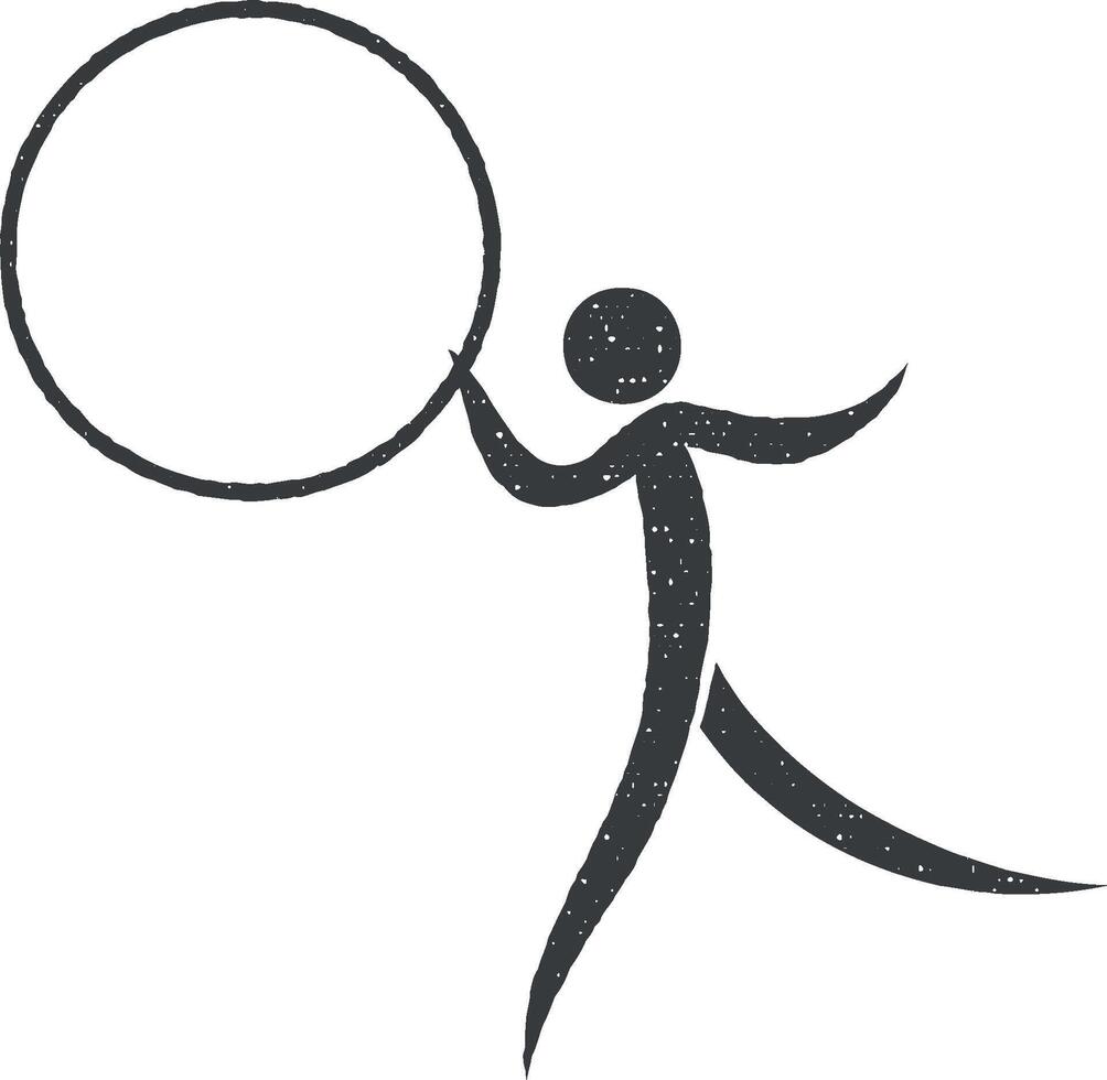 mesa tênis vetor ícone ilustração com carimbo efeito