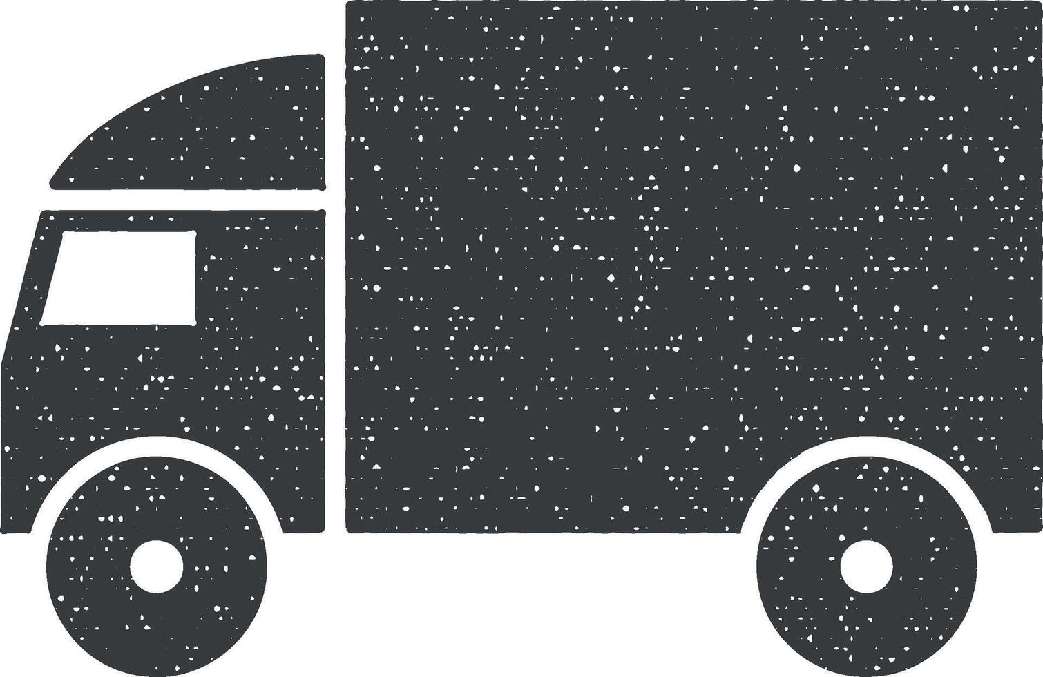caminhão vetor ícone ilustração com carimbo efeito