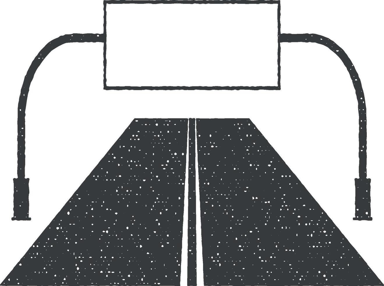 estrada Painel publicitário vetor ícone ilustração com carimbo efeito