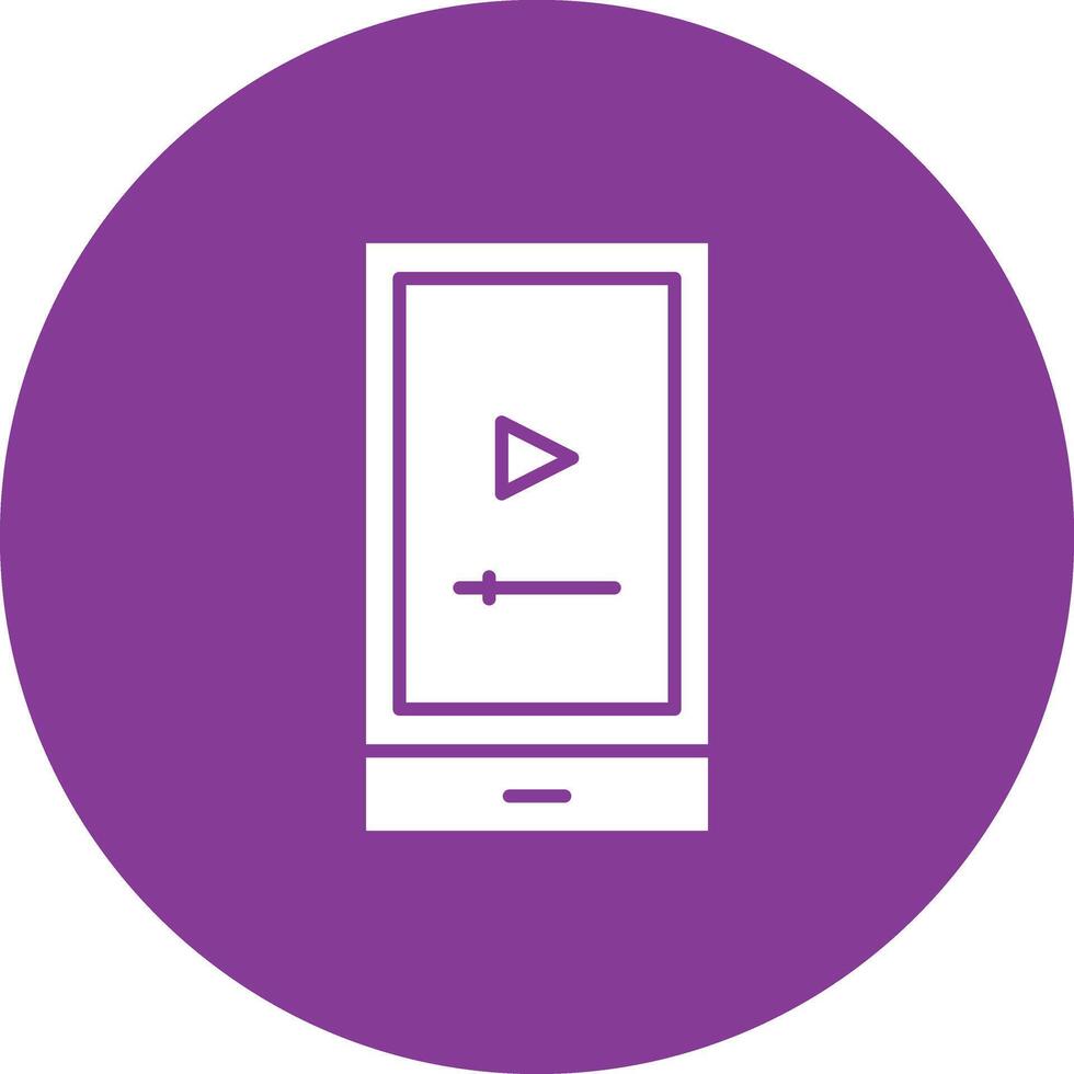 vídeo aplicativo ícone vetor imagem. adequado para Móvel aplicativos, rede apps e impressão meios de comunicação.