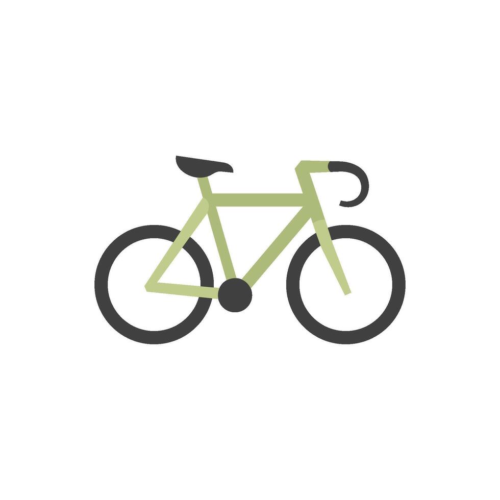 estrada bicicleta ícone dentro plano cor estilo. esporte, corrida, ciclismo, Rapidez vetor
