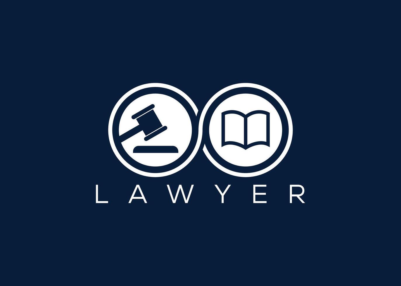 minimalista advogado logotipo Projeto vetor modelo