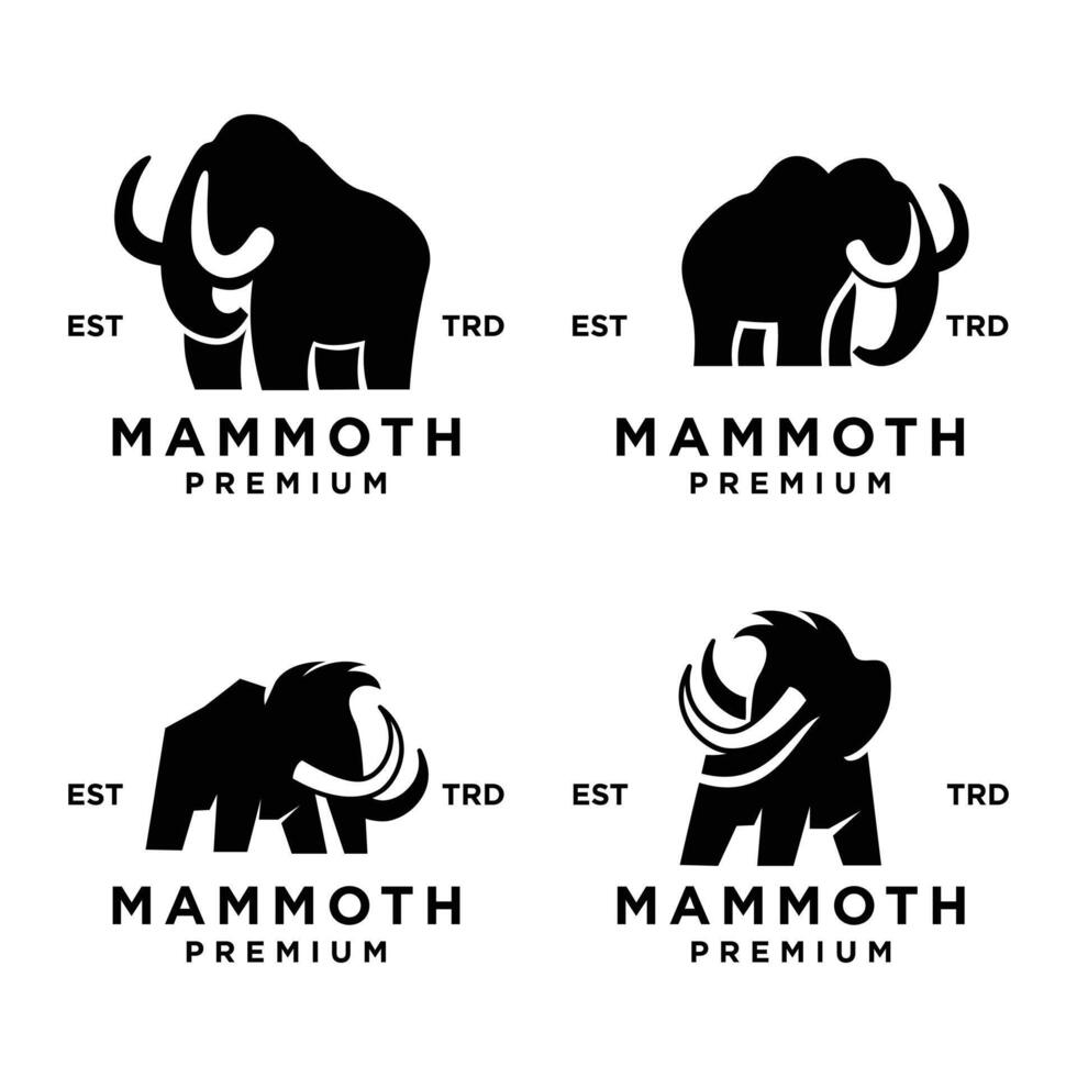 mamute logotipo ícone Projeto ícone ilustração vetor