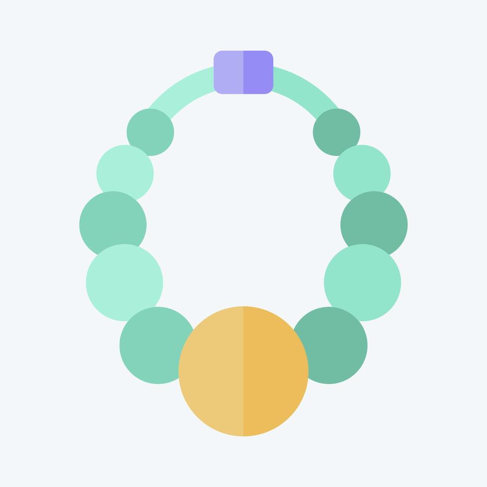 ícone colar 2. relacionado para anel símbolo. plano estilo. simples Projeto editável. simples ilustração vetor