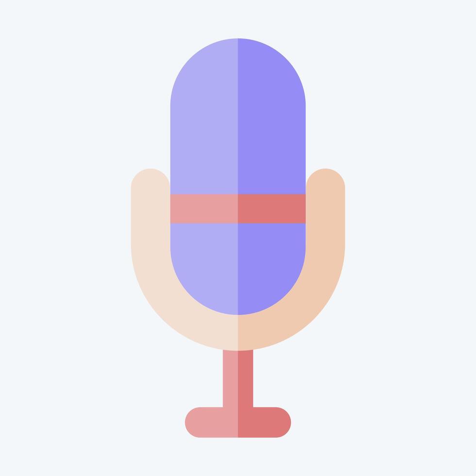 ícone favorito. relacionado para podcast símbolo. plano estilo. simples Projeto editável. simples ilustração vetor