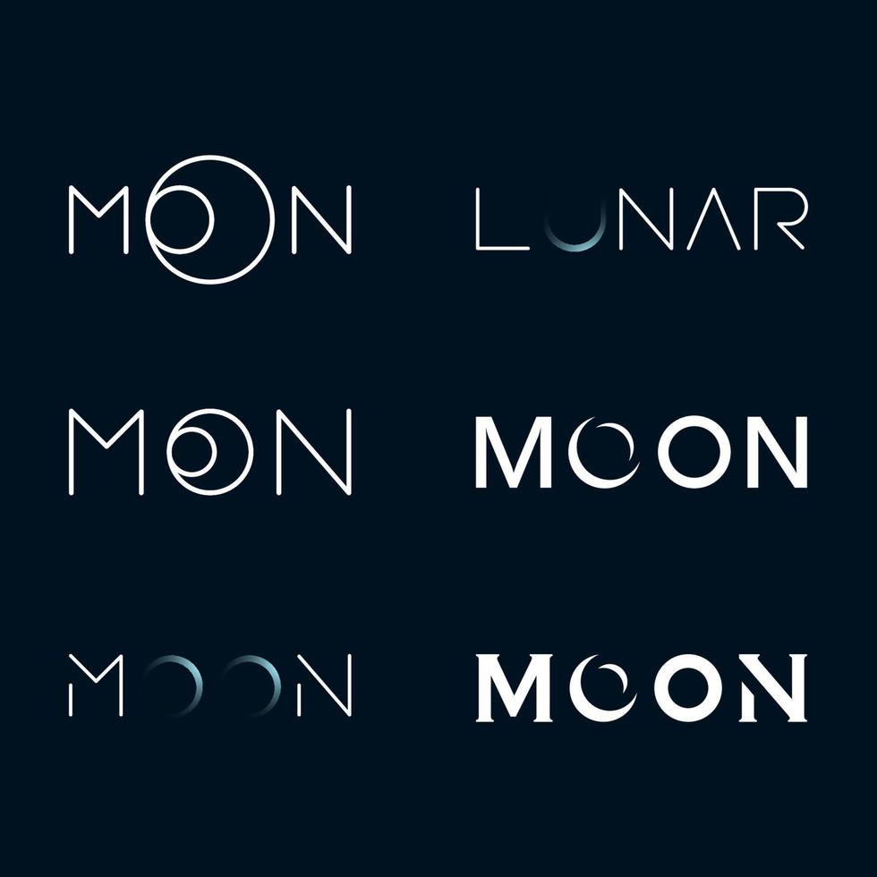 ilustração do projeto do ícone do vetor da lua