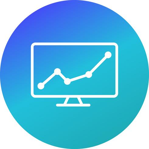 Ícone de vetor do mercado de ações