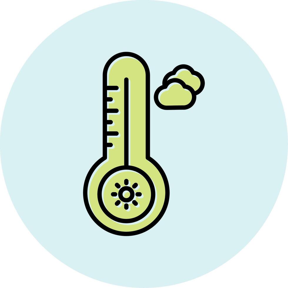 temperatura quente vecto ícone vetor