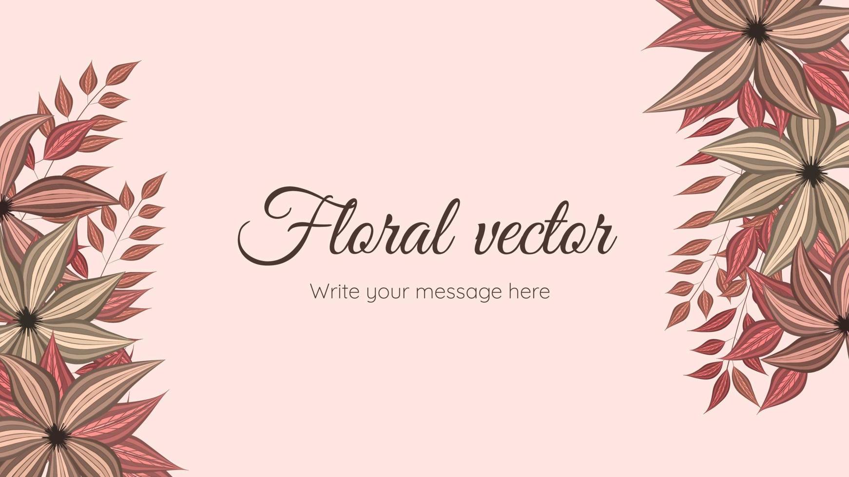 banners de modelo moderno de arte floral abstrata, pôsteres com flores vetor