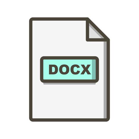 Ícone DOCX Vector