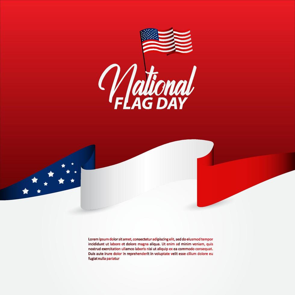 ilustração em vetor feliz dia da bandeira nacional. dia da bandeira nacional