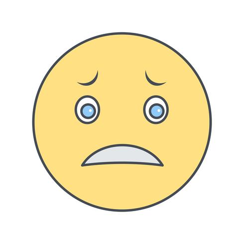 Nervoso Emoji Vector Icon
