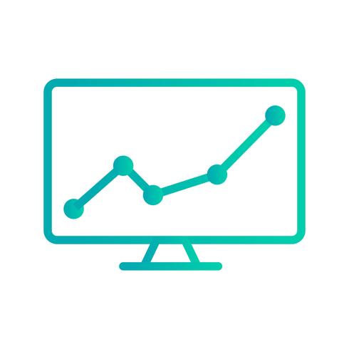 Ícone de vetor do mercado de ações