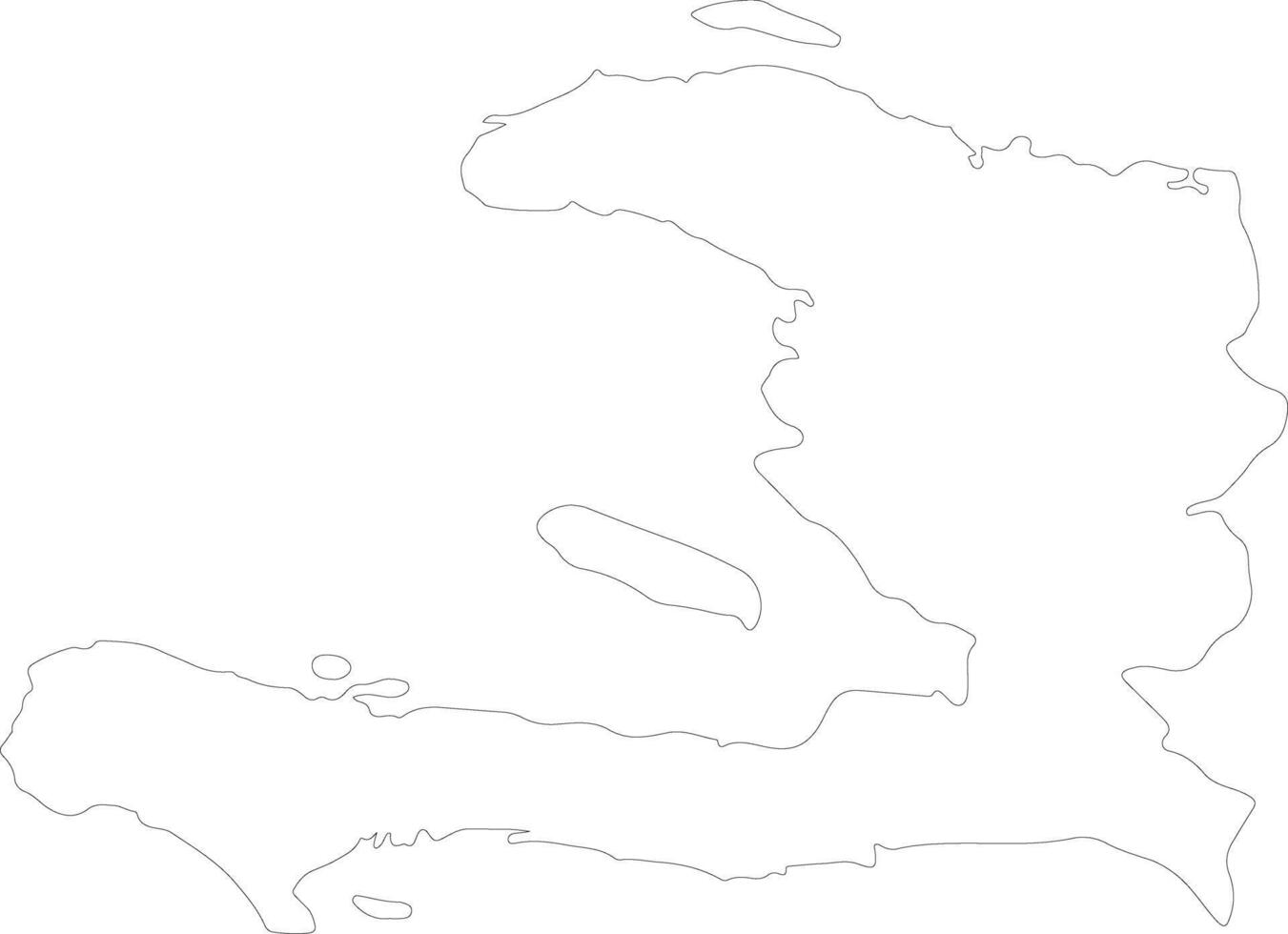 Haiti esboço mapa vetor