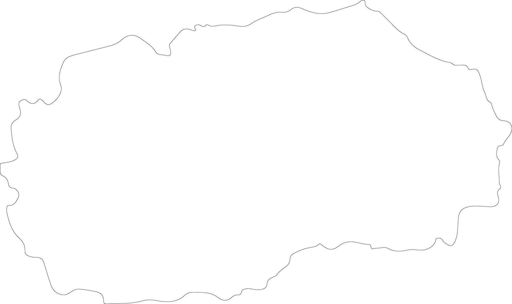 Macedônia esboço mapa vetor