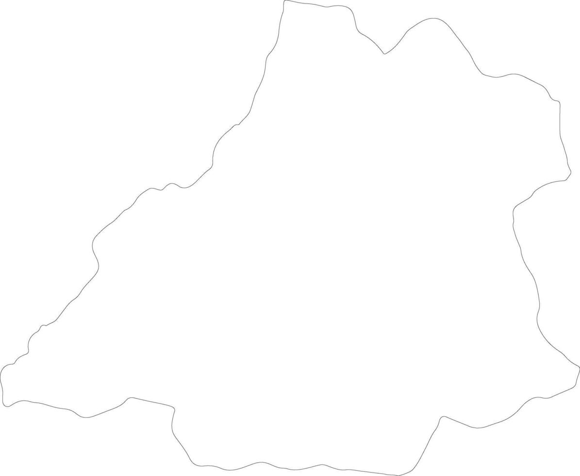 benguela Angola esboço mapa vetor