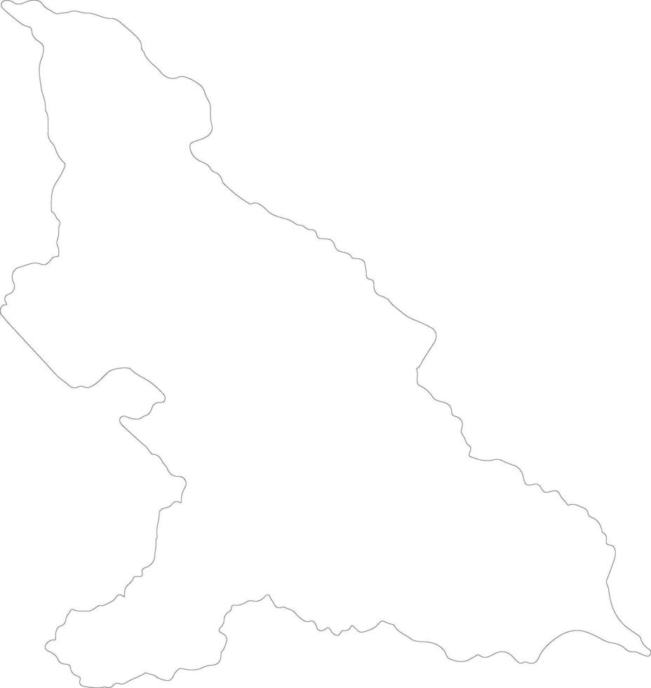 haut-mbomou central africano república esboço mapa vetor