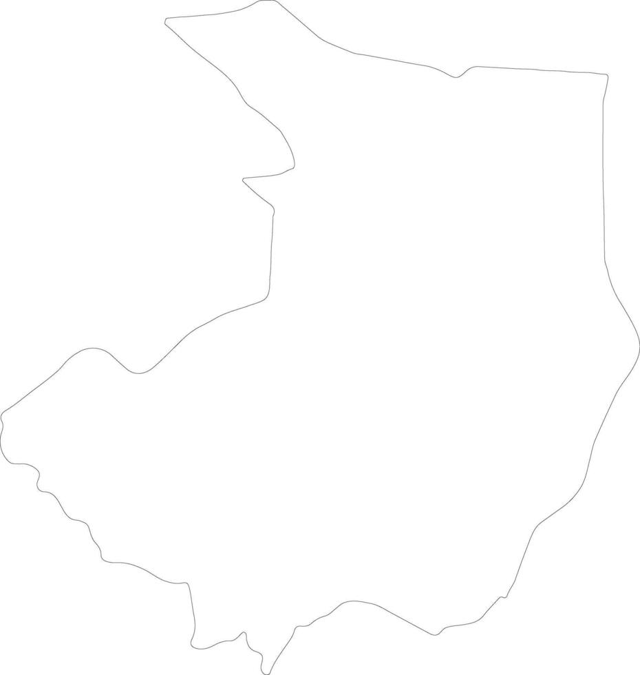 central equatorial s Sudão esboço mapa vetor
