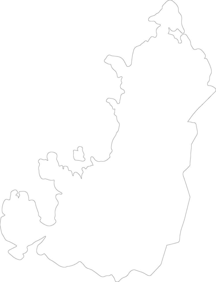 diana Madagáscar esboço mapa vetor