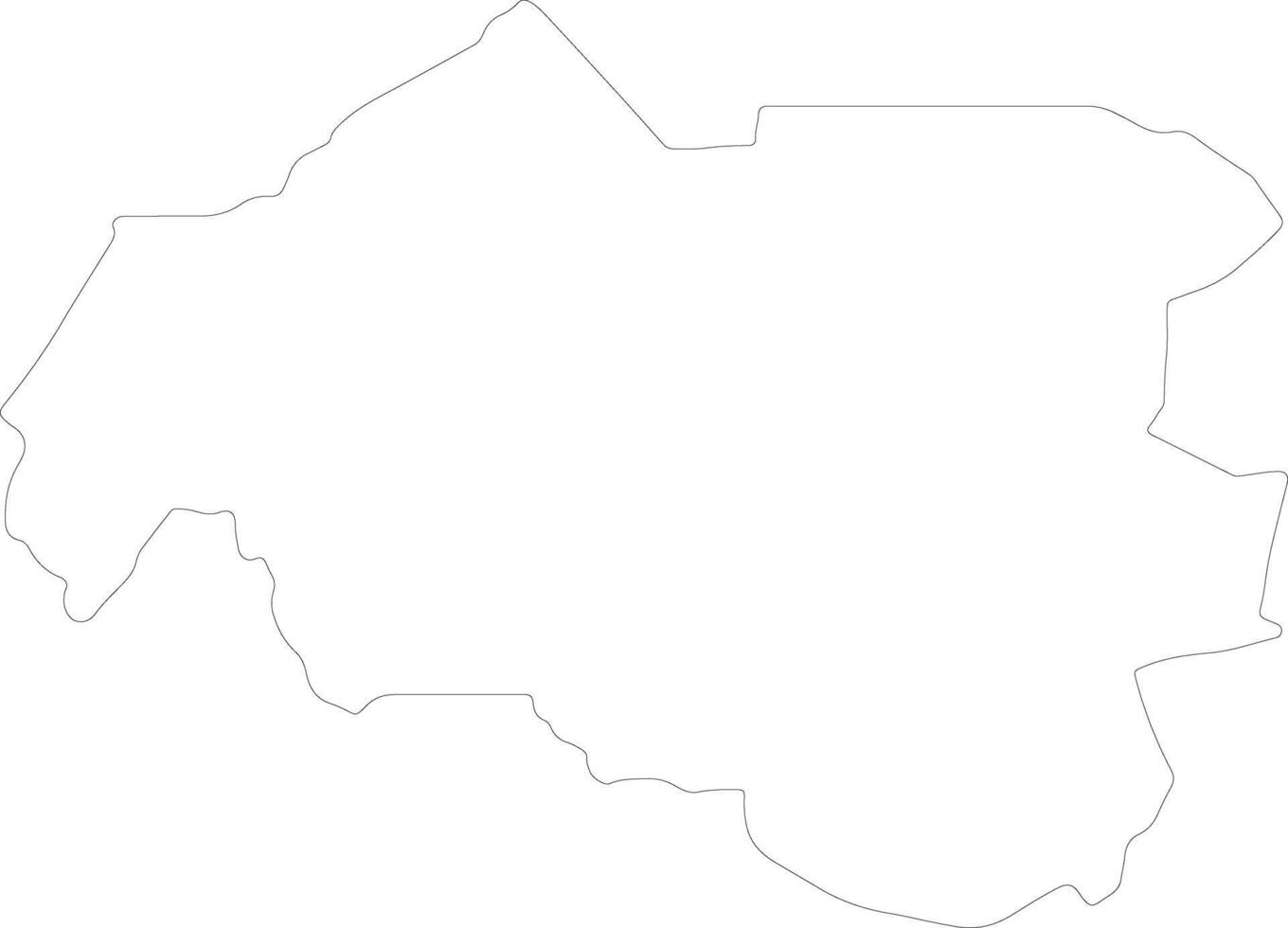 louga Senegal esboço mapa vetor