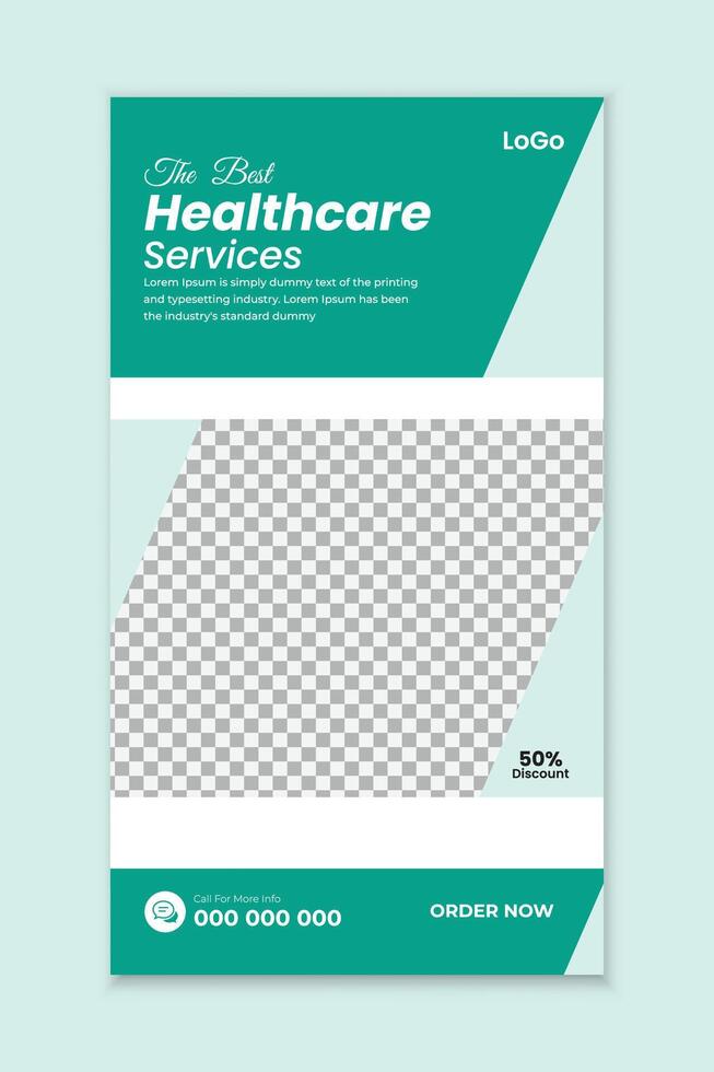 médico cuidados de saúde história Projeto e médico social meios de comunicação publicar, editável cuidados de saúde social meios de comunicação bandeira modelo Projeto vetor