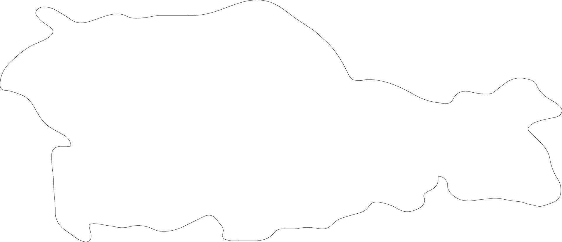 perfeito romênia esboço mapa vetor