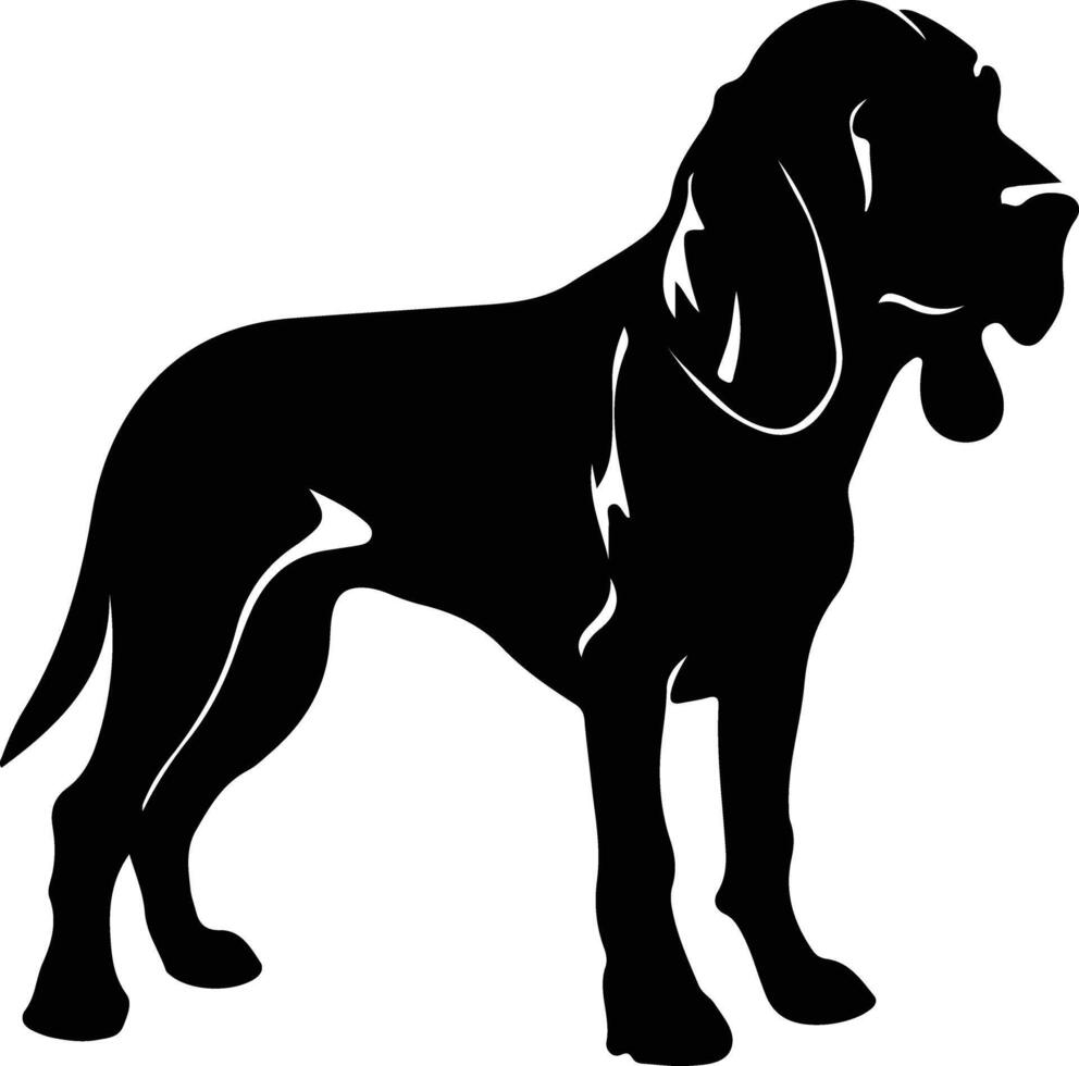 cão de caça Preto silhueta vetor