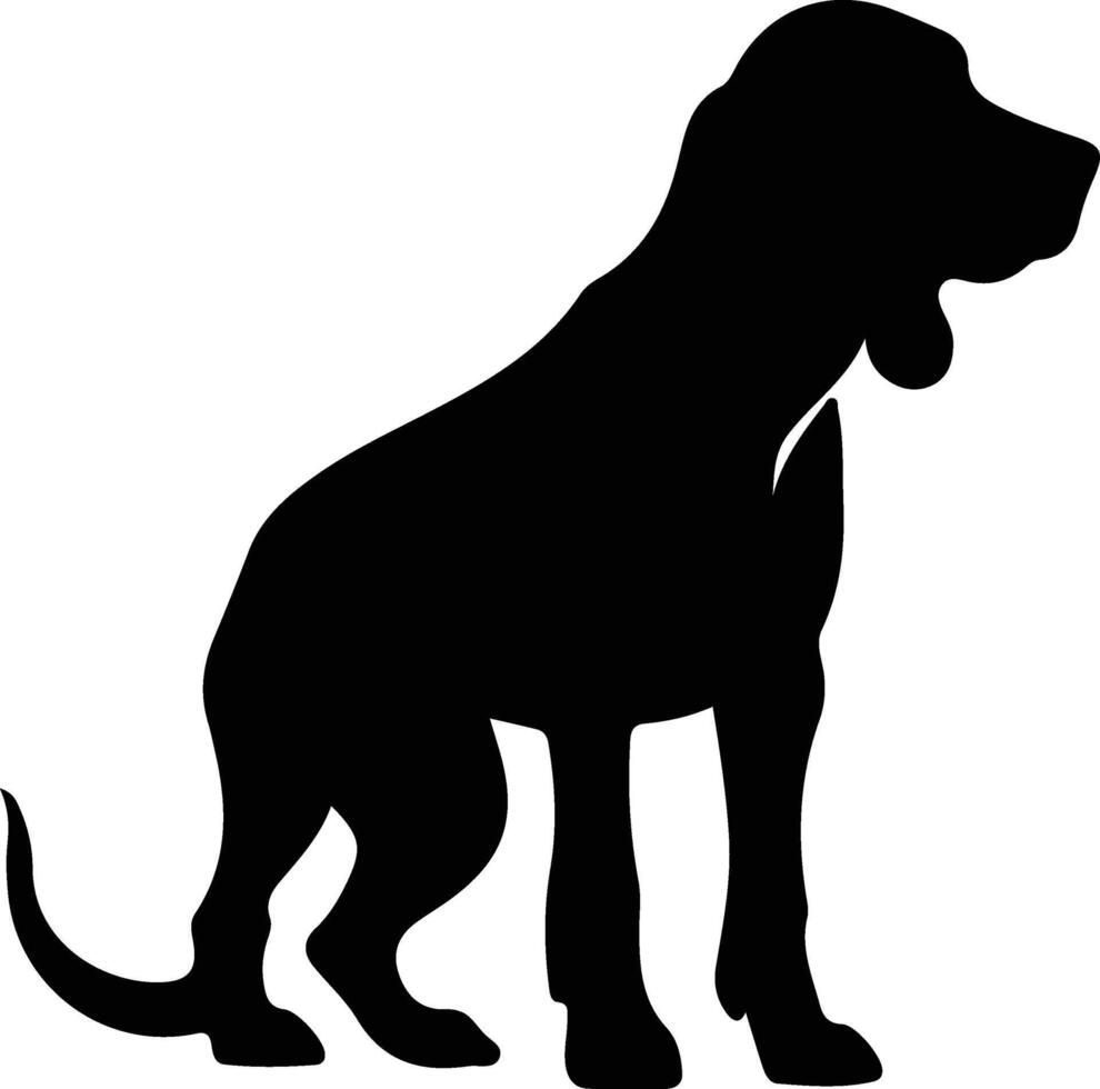 cão de caça Preto silhueta vetor