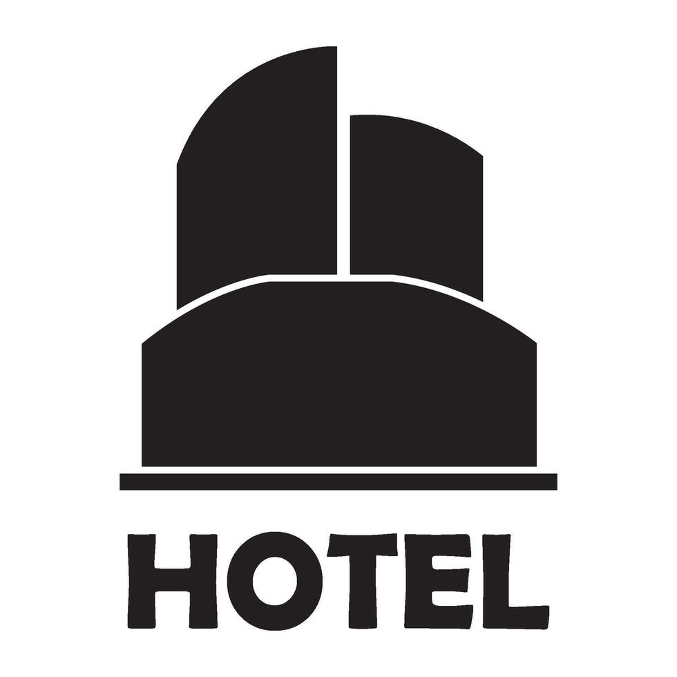 modelo de design de vetor de logotipo de ícone de hotel