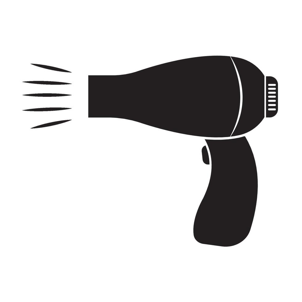 secador de cabelo ícone logotipo vetor Projeto modelo