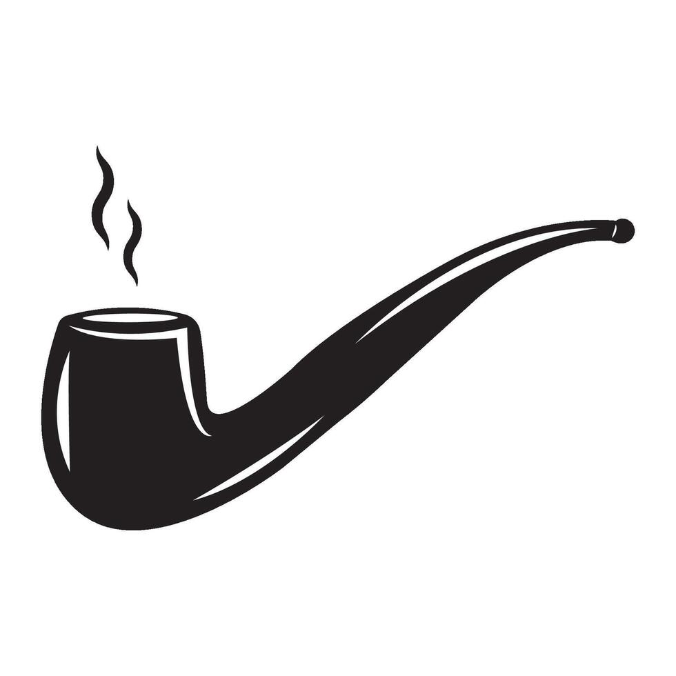 modelo de design de vetor de logotipo de ícone de cachimbo