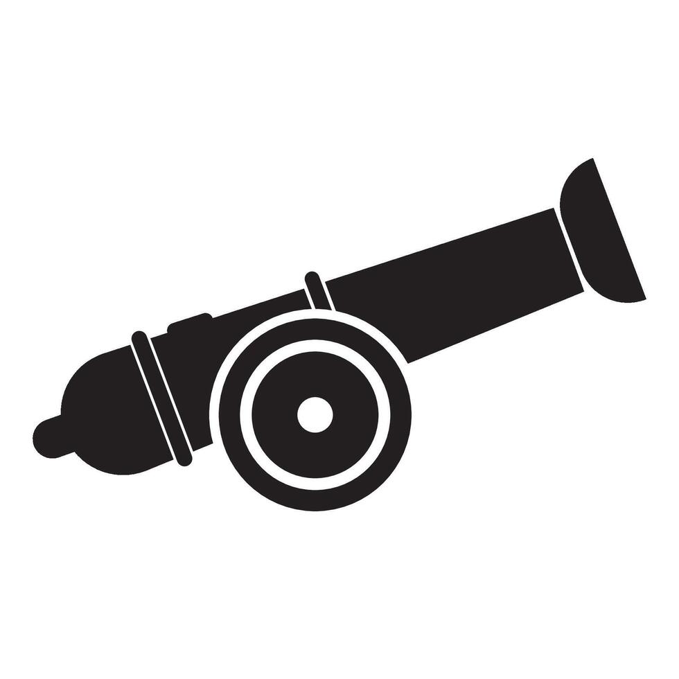 canhão ícone logotipo vetor Projeto modelo