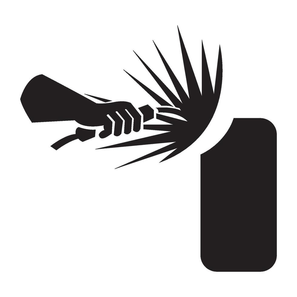 modelo de design de vetor de logotipo de ícone de soldagem