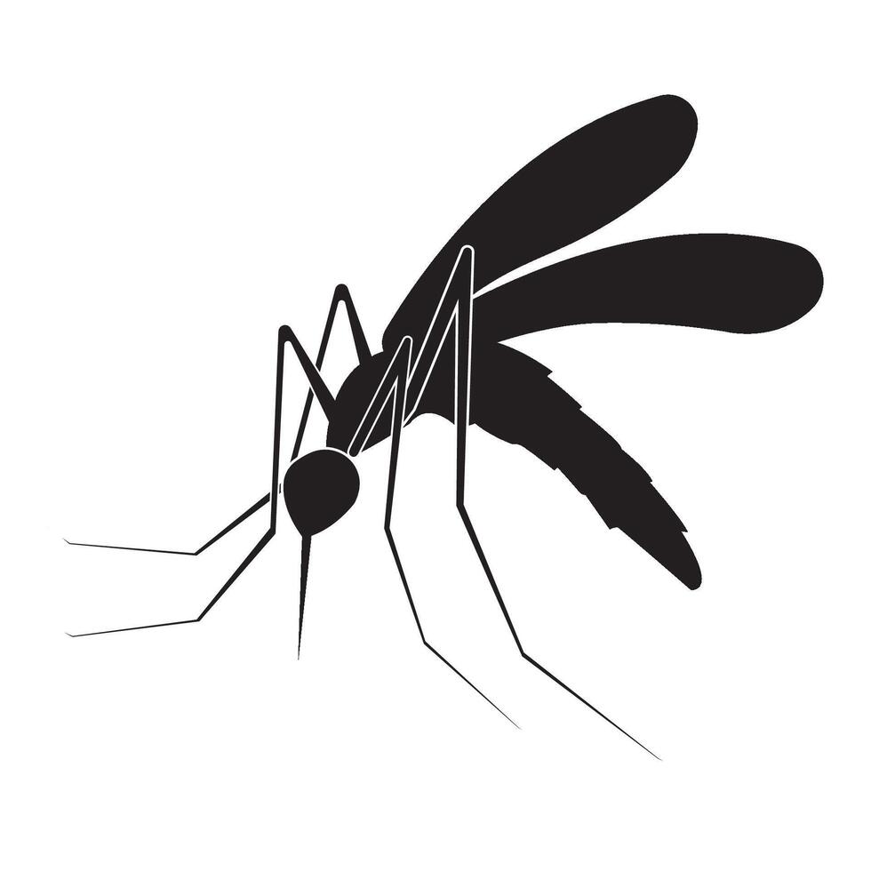 modelo de design de vetor de logotipo de ícone de mosquito