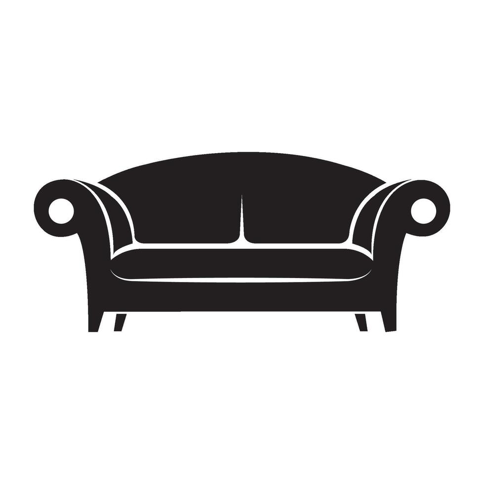 modelo de design de vetor de logotipo de ícone de cadeira