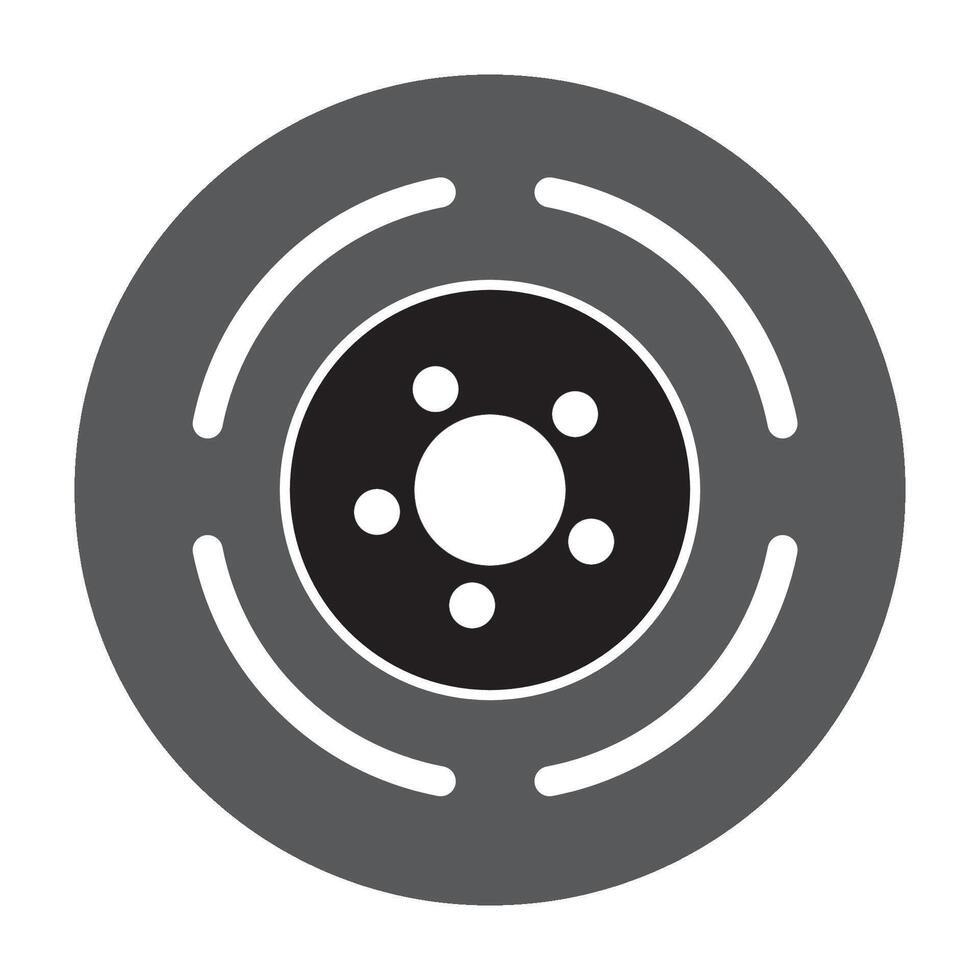 modelo de design de vetor de logotipo de ícone de freios a disco