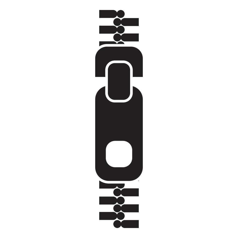modelo de design de vetor de logotipo de ícone de zíper