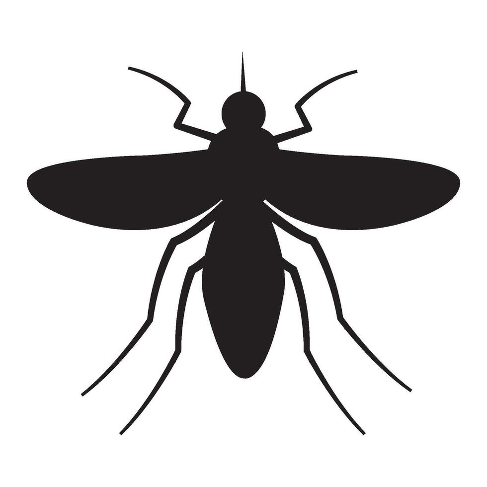 modelo de design de vetor de logotipo de ícone de mosquito