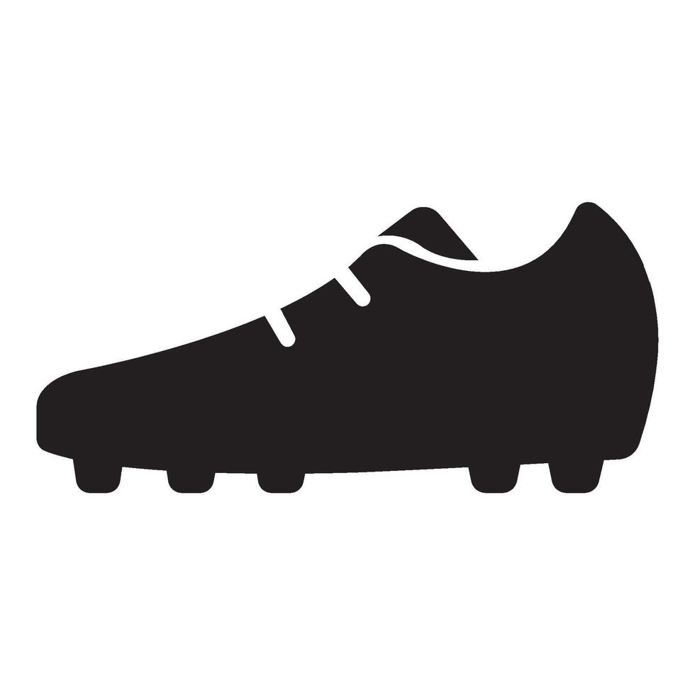 modelo de design de vetor de logotipo de ícone de chuteiras de futebol