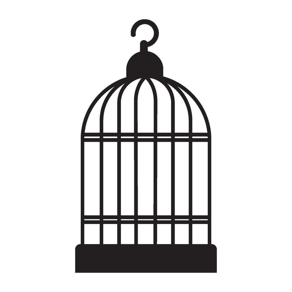 pássaro cela ícone logotipo vetor Projeto modelo