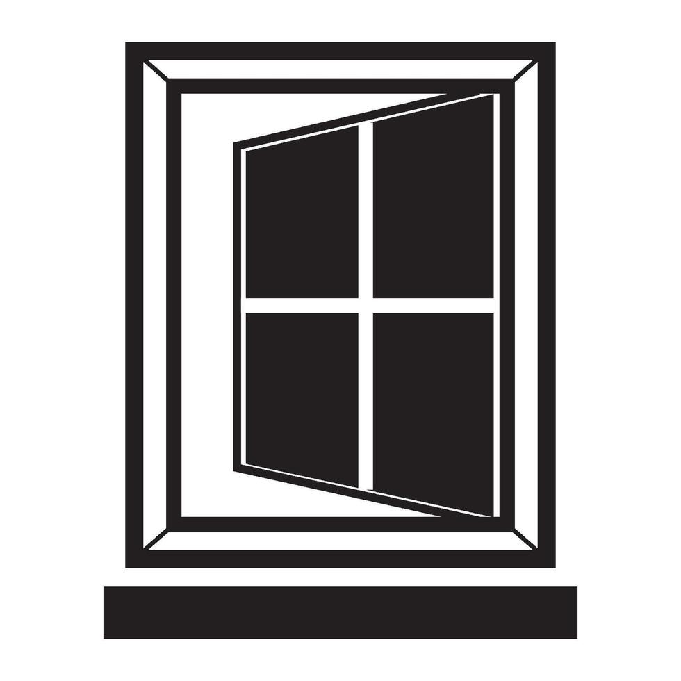 modelo de design de vetor de logotipo de ícone de janela