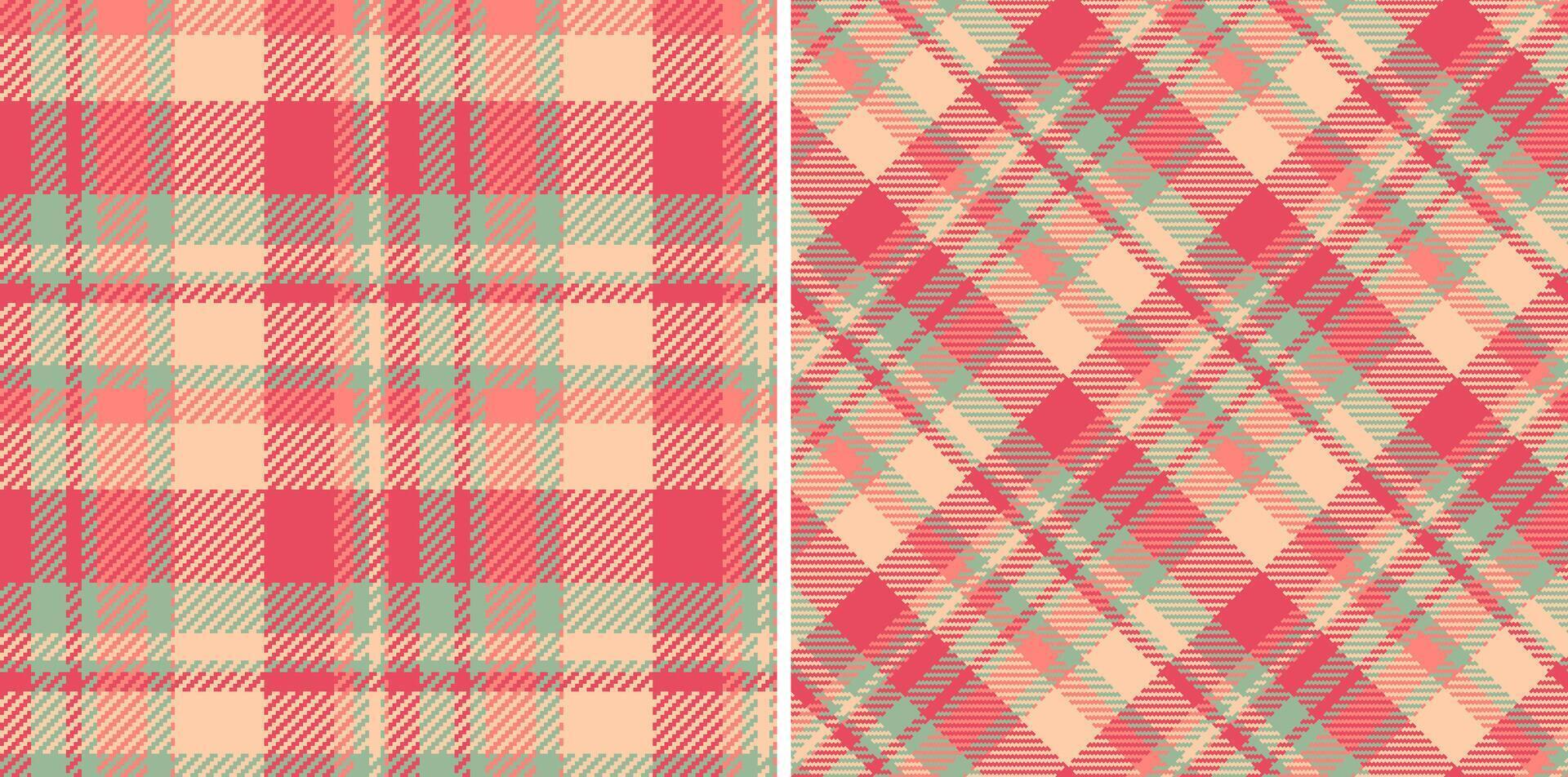 desatado tecido Verifica do vetor padronizar têxtil com uma xadrez tartan textura fundo. conjunto dentro Natal cores para interior Projeto inspiração.