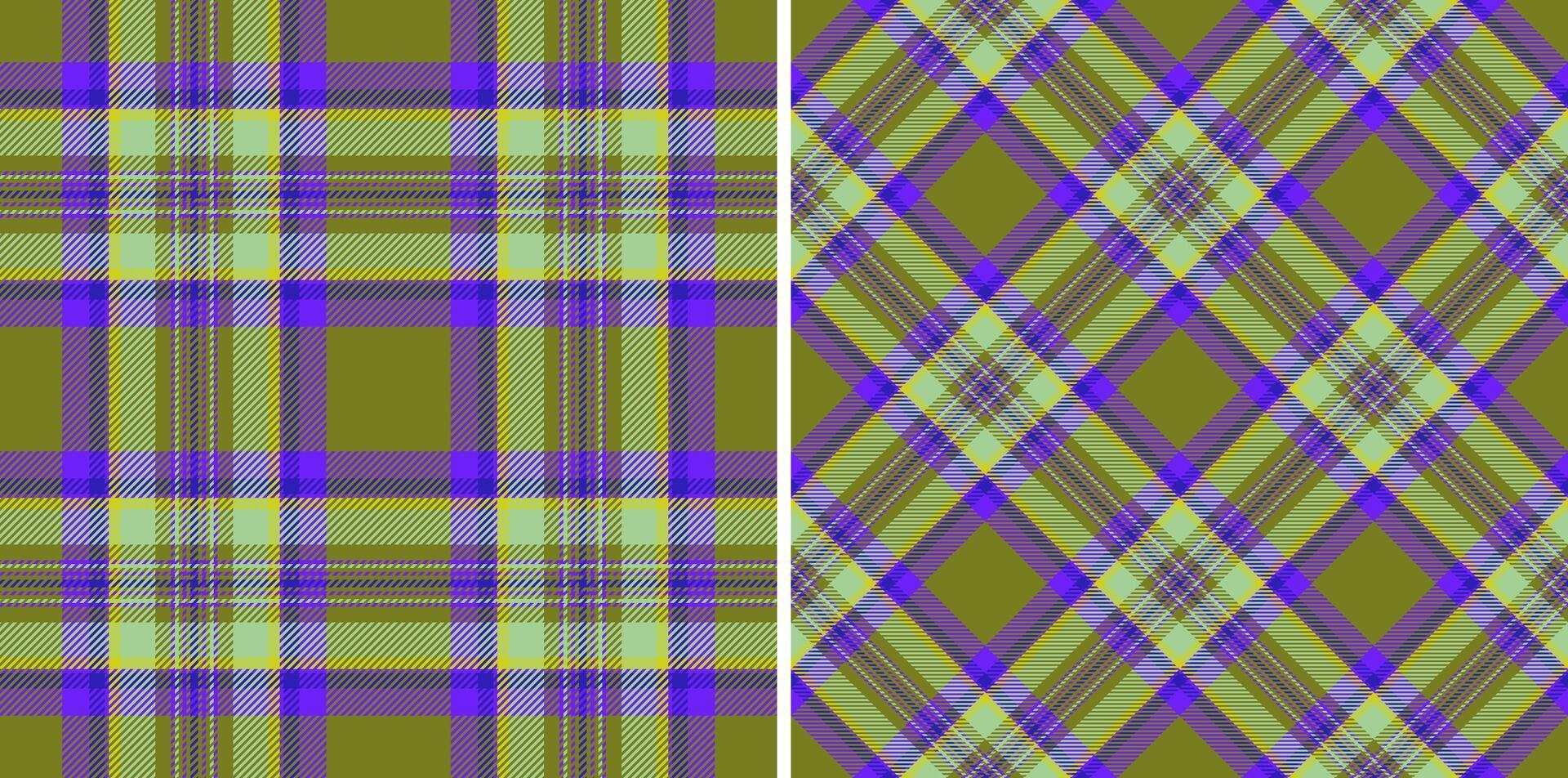 textura xadrez desatado do têxtil fundo Verifica com uma vetor padronizar tartan tecido.