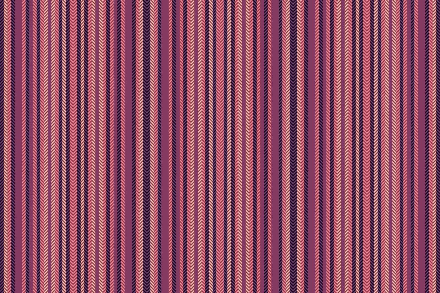 na moda linhas têxtil tecido, hippie vetor textura fundo. periódico listra vertical desatado padronizar dentro Rosa e Sombrio cores.