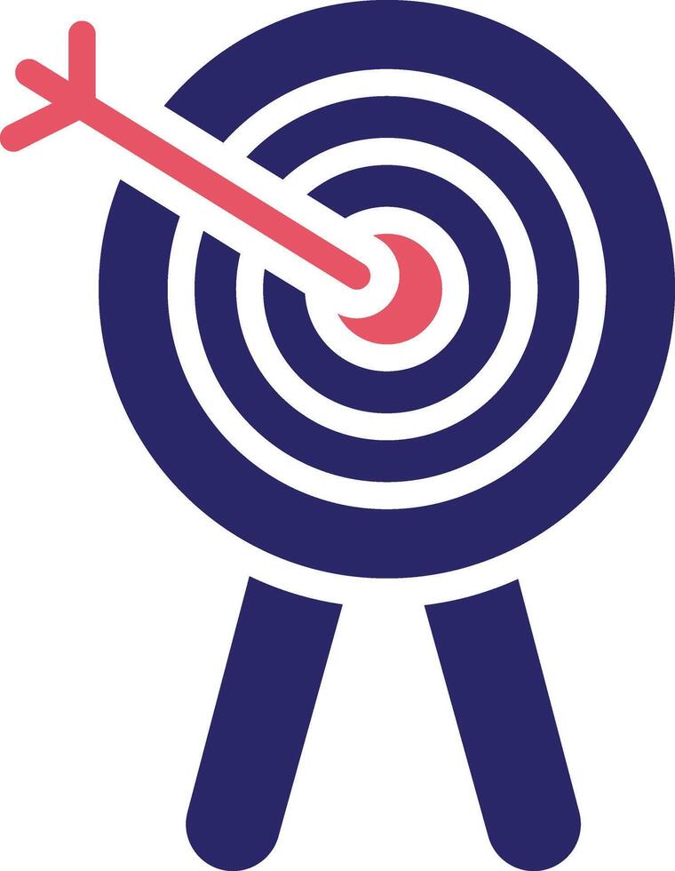 ícone de vetor de arco e flecha
