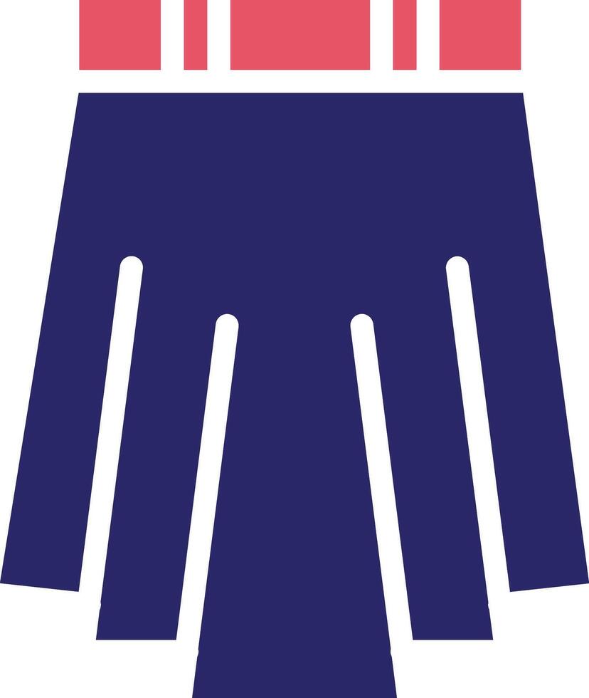 ícone de vetor de saia