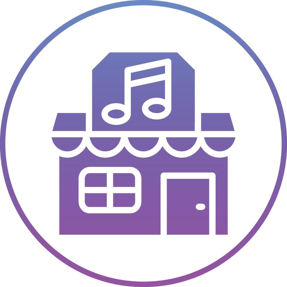 música fazer compras vetor ícone