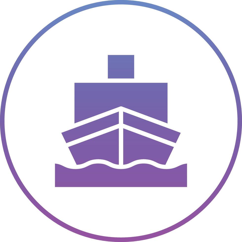 ícone de vetor de navio de carga